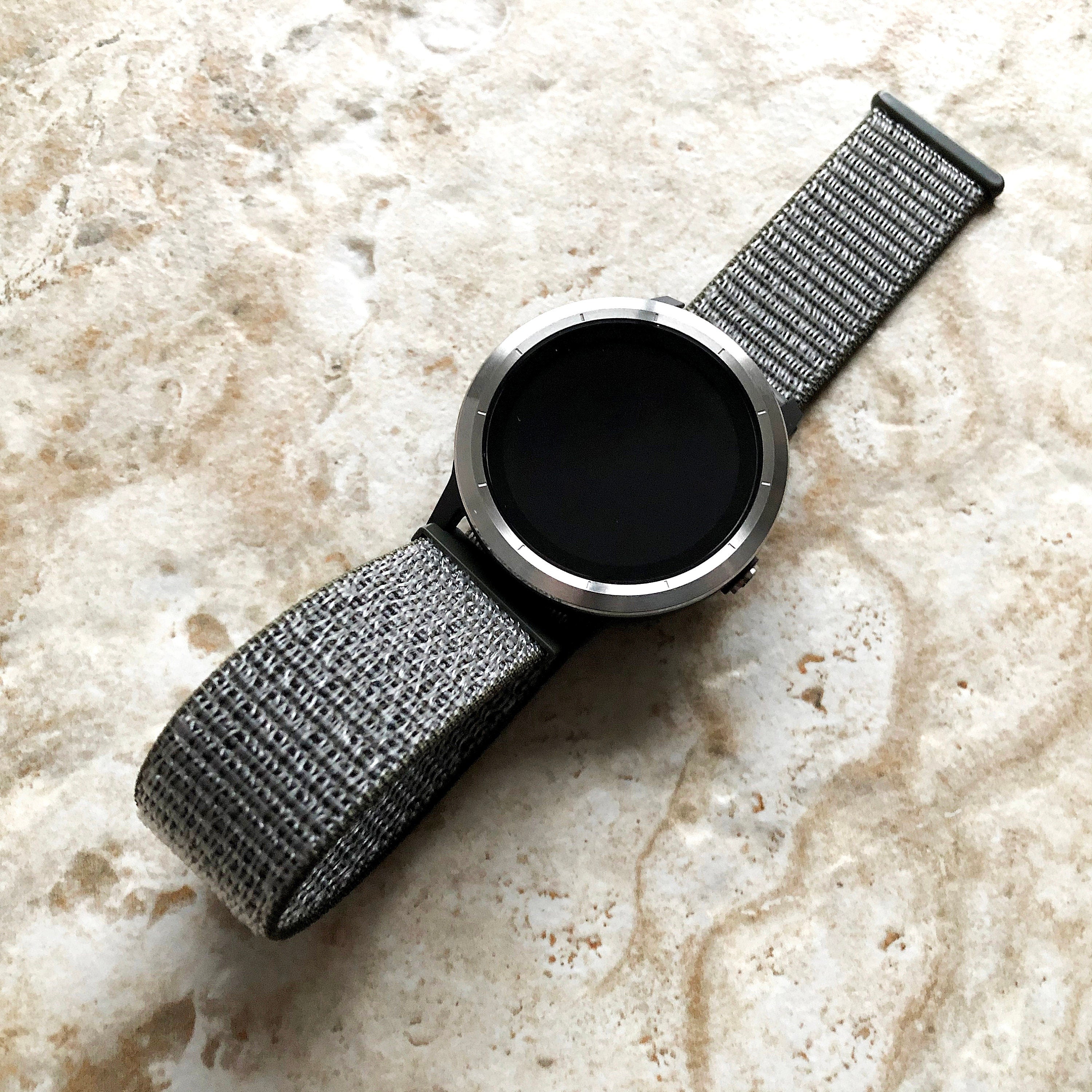 Garmin Green Olive Color Band for Vivomove 3, HR Trend Luxe Sport Style Smartwatch Adjustable Sports Loop Hook Watch Strap Quick Release B20